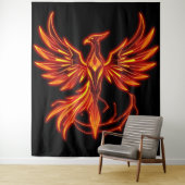 „Phönix – Aus der Asche geboren“ Wandteppich (Beispiel)