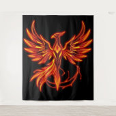 „Phönix – Aus der Asche geboren“ Wandteppich (Vorderseite)