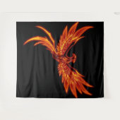 „Phönix – Aus der Asche geboren“ Wandteppich (Vorderseite (Horizontal))
