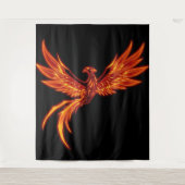 „Phönix – Aus der Asche geboren“ Wandteppich (Vorderseite)