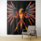 „Phönix – Aus der Asche geboren“ Wandteppich (Beispiel)