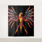 „Phönix – Aus der Asche geboren“ Wandteppich (Vorderseite)