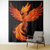 „Phönix – Aus der Asche geboren“ Wandteppich (Beispiel)