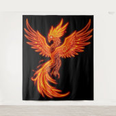 „Phönix – Aus der Asche geboren“ Wandteppich (Vorderseite)