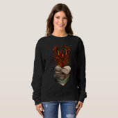 Phönix, der aus den Flammen der Bücher aufersteht, Sweatshirt (Vorne ganz)