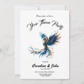 Phönix der Saphir-Dämmerung  Einladung (Vorderseite)