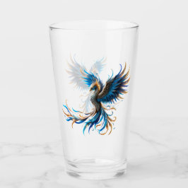 Phönix der Saphir-Dämmerung  Glas