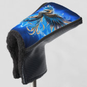 Phönix der Saphir-Dämmerung Golf Headcover (3/4 Vorderseite)