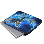Phönix der Saphir-Dämmerung Laptopschutzhülle (Vorne Knopf)