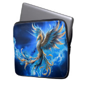 Phönix der Saphir-Dämmerung Laptopschutzhülle (Vorderseite Links)