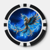 Phönix der Saphir-Dämmerung  Pokerchips (Vorderseite)
