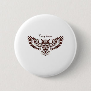 Phönix-Eule – Feurige Vision Button