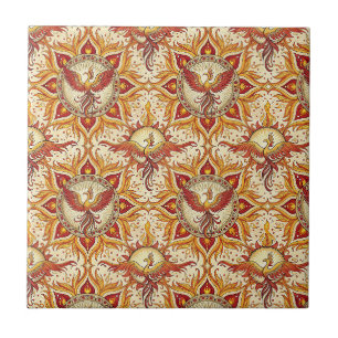Phönix-Feuer-Mandala-Spirituelles-Design-Muster-Ku Fliese