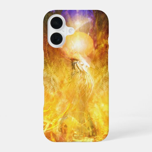 Phönix-Feuer-Vogel-TRANSMUTATION iPhone 16 Hülle (Rückseite)