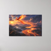 Phönix Fluss des Lichts Fantasy-Landschaft Leinwanddruck (Vorderseite)