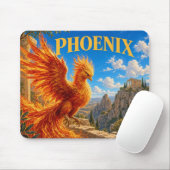 Phönix, Gothic Fantasy Monster Mousepad (Mit Mouse)