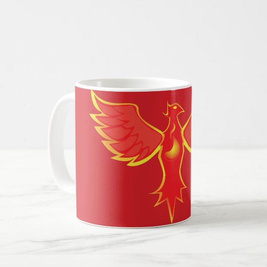 Phönix Kaffeetasse (Vorderseite Links)
