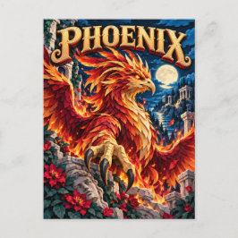 Phönix, Paper Cut Monster Postkarte