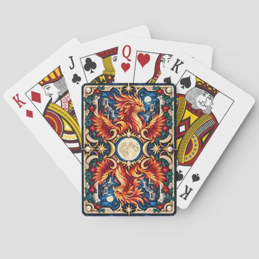 Phönix, Paper Cut Monster Spielkarten (Rückseite)