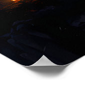 Phönix River of Light Fantasy-Landschaft Poster (Ecke)