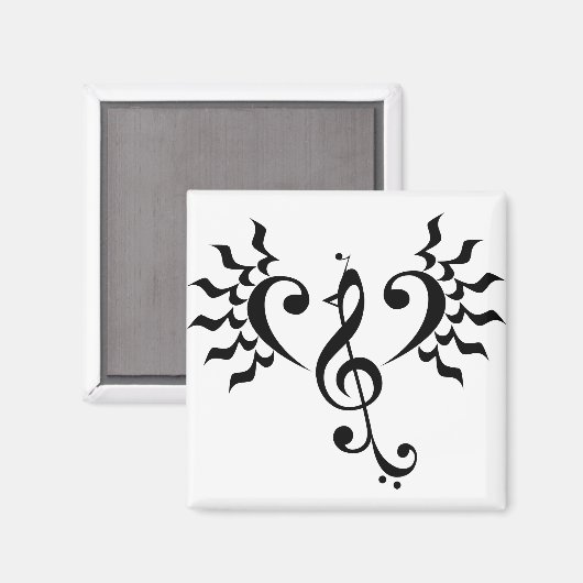 Phönix-Song Magnet (Vorderseite/Rückseite)