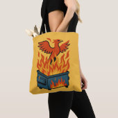 Phönix steigt aus dem Mülltonnen Tasche (Von Nahem)