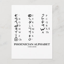 Phönizier Alphabet (Linguistik-Kryptographie) Postkarte