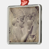 Phönizier, der zwei anbietend, Detailentlastung Ornament Aus Metall (Links)