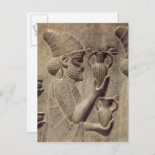 Phönizier, der zwei anbietend, Detailentlastung Postkarte (Vorne/Hinten)