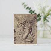 Phönizier, der zwei anbietend, Detailentlastung Postkarte (Stehend Vorderseite)