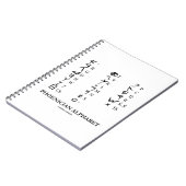 Phönizische Alphabet (alte Sprachsymbole) Notizblock (Linke Seite)