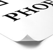 Phönizische Alphabet (alte Sprachsymbole) Poster (Ecke)