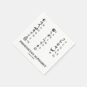 Phönizische Alphabet Linguistics Language Symbols Serviette (Ecke)