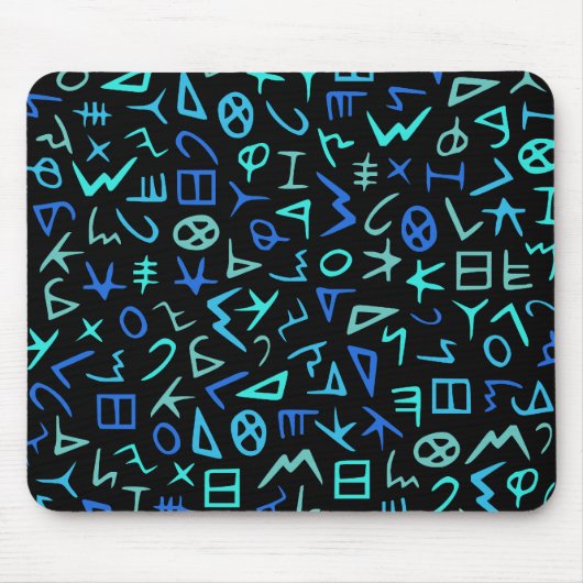 Phönizisches Alphabet Mousepad (Vorne)