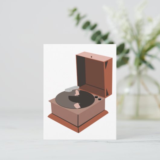 Phonograph Postkarte (Stehend Vorderseite)
