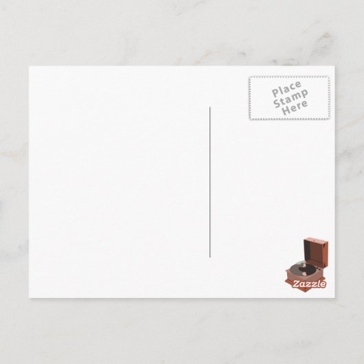 Phonograph Postkarte (Rückseite)