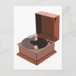 Phonograph Postkarte