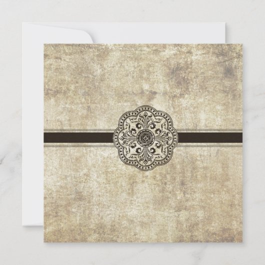 Phonograph Vintage Wedding Einladung Pink (Rückseite)