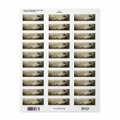 Phonograph Vintage Wedding Return Address Label (Vorne)
