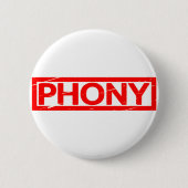 Phony Briefmarke Button (Vorderseite)
