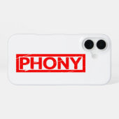 Phony Briefmarke iPhone 16 Hülle (Rückseite (Horizontal))
