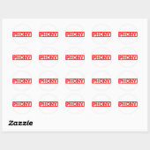 Phony Briefmarke Runder Aufkleber (Blatt)