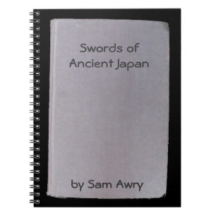 Phony-Buch, lustige Schwerter japanischer Autoren Notizblock