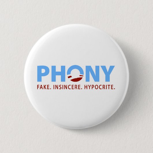 Phony Obama Button (Vorderseite)