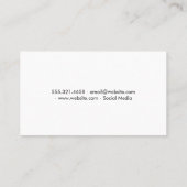 Phoropter | Augenarzt | Augenlogos Visitenkarte (Rückseite)