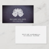 Phoropter | Augenarzt | Leder Visitenkarte (Vorne/Hinten)