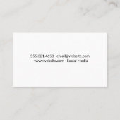 Phoropter | Augenarzt | Metallisch Visitenkarte (Rückseite)