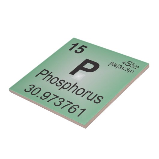 Phosphor-einzelnes Element - Periodensystem Fliese (Seite)