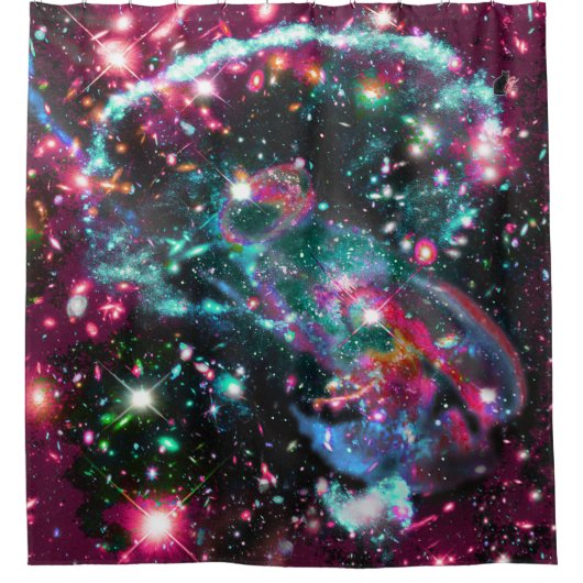 Phosphorescence-Star-Außenduschvorhang Duschvorhang (Vorderseite)