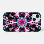 Phosphorescence Stellar Kaleid iPhone 15 Hülle (Rückseite (Horizontal))
